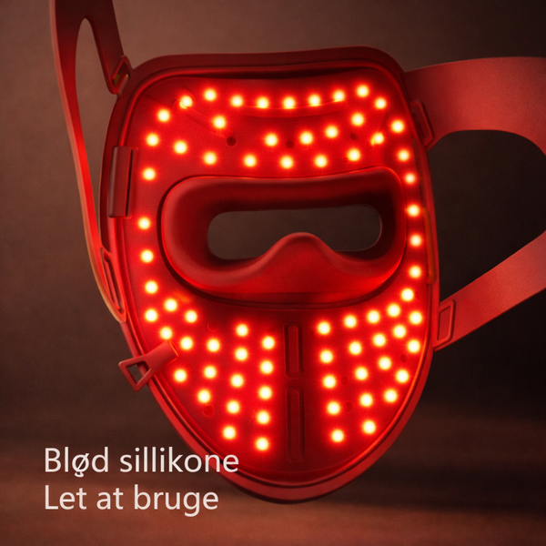 Silicone Rød LED Ansigtsmaske Pro