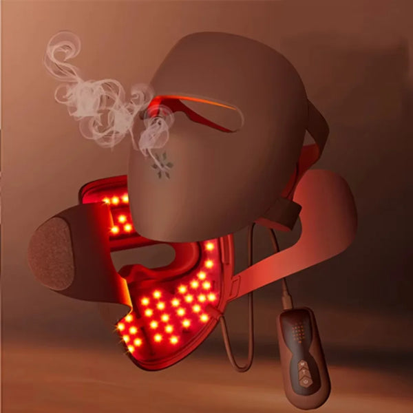 Silicone Rød LED Ansigtsmaske Pro